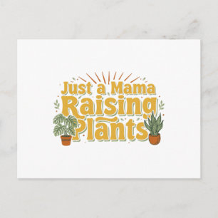 Carte Postale Rétro Juste une Maman qui Élève des Plantes SVG