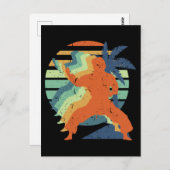 Carte Postale Retro Karate Kung Fu Ninja Martial Arts Sportsman (Devant / Derrière)