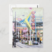 Carte Postale Retro Las Vegas (Devant / Derrière)