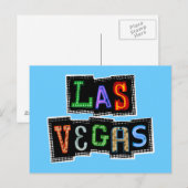 Carte Postale Retro Las Vegas Neon (Devant / Derrière)