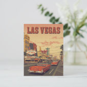 Carte Postale Retro Las Vegas Strip Drive (Debout devant)