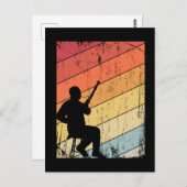 Carte Postale Retro Lecteur Bassoon Cadeaux Jazz Musique Basson (Devant / Derrière)