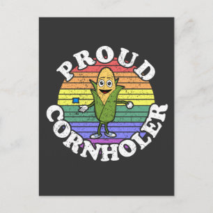 Carte Postale Retro LGBT Fier Cornholer Cornhole T-Shirt