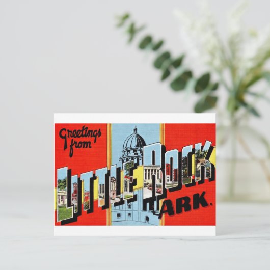 Carte postale Retro Little Rock Arkansas (Debout devant)