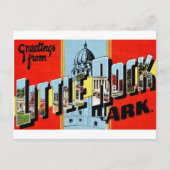 Carte postale Retro Little Rock Arkansas (Devant)