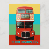 Carte postale Retro London Bus (Devant)
