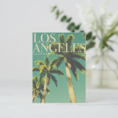 Carte postale Retro Los Angeles Palm Tree Travel (Debout devant)