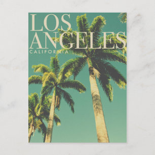 Carte postale Retro Los Angeles Palm Tree Travel