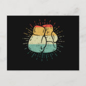 Carte Postale Retro Love Boxer Lover Boxer Gants Drôle (Devant)