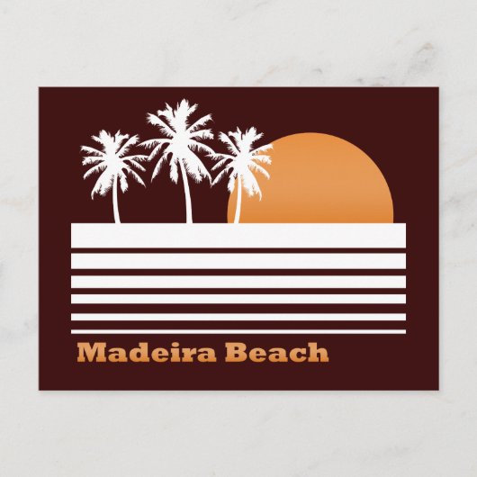 Carte postale Retro Madeira Beach (Devant)