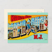 Carte Postale Rétro Manasquan NJ (Devant / Derrière)