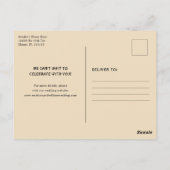 Carte Postale Rétro Mariage Enregistrer La Date (Dos)