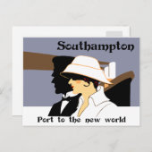Carte Postale Retro marine style et Southampton (Devant / Derrière)