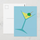 Carte Postale Retro Martini (Devant / Derrière)