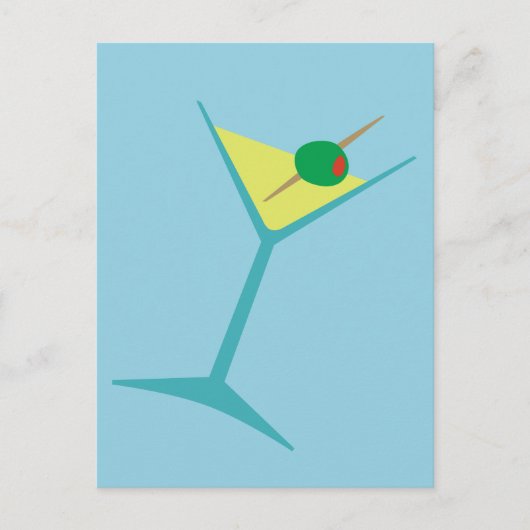 Carte Postale Retro Martini (Devant)