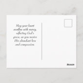Carte postale Retro Matthew 5:7 Bible Verse (Dos)