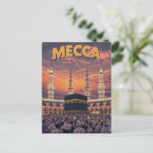 Carte Postale Retro Mecca Travel (Debout devant)