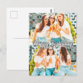 Carte Postale Rétro Mignon Modèle personnalisé avec 2 photos Joy (Devant / Derrière)