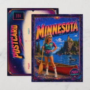 Carte postale rétro Minnesota des années 80