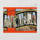 Carte postale rétro Montana (Devant)