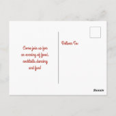 Carte postale Retro New Years Eve Party Invitation (Dos)