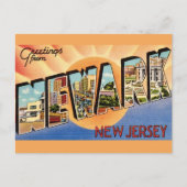 Carte postale Retro Newark NJ (Devant)