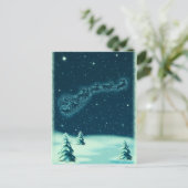 Carte Postale Rétro Noël Eve Père Noël Reindeer Sleigh Holiday (Debout devant)