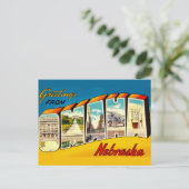 Carte postale rétro Omaha Nebraska (Debout devant)