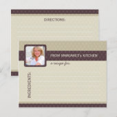 Carte Postale Retro Ovals Photo Recipe Cards - Ash (Devant / Derrière)