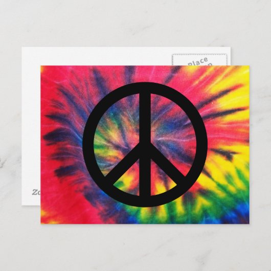 Carte Postale Retro Paix (Devant / Derrière)