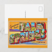 Carte Postale Retro Palm Springs Greeting Postcard (Devant / Derrière)