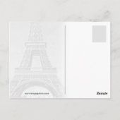 Carte Postale rétro paris france (Dos)