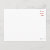 Carte Postale Rétro Penser à vous Floral Butterfly Postcard (Dos)