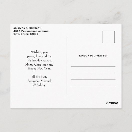 Carte Postale Retro Père Noël Classique Noël Traditionnel Fêtes (Dos)