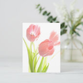 Carte Postale Retro Pink tulip (Debout devant)