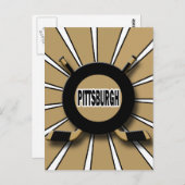 CARTE POSTALE RETRO PITTSBURGH HOCKEY (Devant / Derrière)
