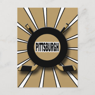 CARTE POSTALE RETRO PITTSBURGH HOCKEY