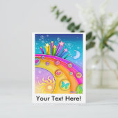 Carte postale - Retro Pop Art Sixties Sky (Debout devant)