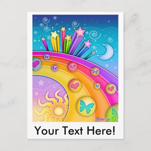 Carte postale - Retro Pop Art Sixties Sky (Devant)