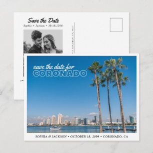 Carte postale rétro pour annoncer votre mariage à