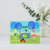 Carte Postale Retro pour Enfants Lemonade Stand (Debout devant)