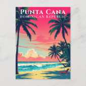 Carte Postale Retro Punta Cana République dominicaine Plage Voya (Devant)