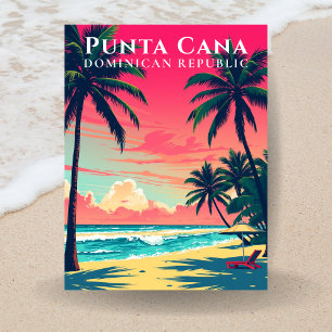 Carte Postale Retro Punta Cana République dominicaine Plage Voya