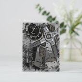 Carte Postale Retro Racing - Gray Splatter (Debout devant)
