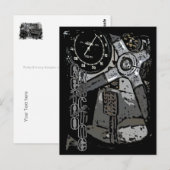 Carte Postale Retro Racing Oldtimer Détails Design graphique (Devant / Derrière)