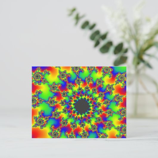Carte Postale Retro Rainbow Eye (Debout devant)