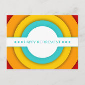 Carte Postale rétro-retraite heureuse (Devant)