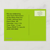 Carte postale Retro Retraite Party Bash Crowd Fest (Dos)