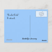 Carte postale Retro Rocket Ship Riders Sky Riding (Dos)