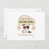 Carte Postale Rétro 'Rodeo occidental (Devant / Derrière)